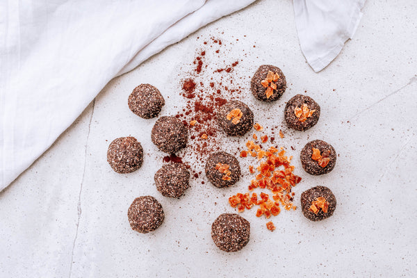 Apricot protein bliss balls